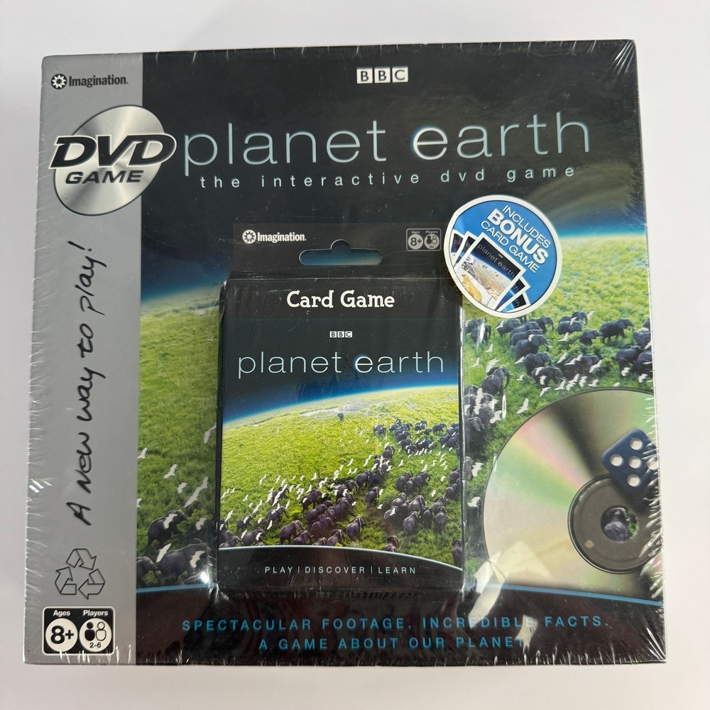 BBC Planet Earth Interactive DVD Game Kids Adults New Sealed Bonus Card Game